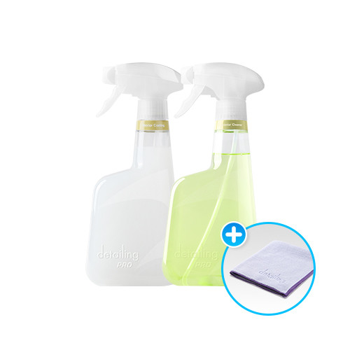 [버핑타월 증정] 디테일링프로 ECO 차량용/가정용 실내세정 2종 세트(실내세정제/실내코팅제)